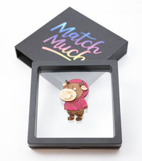 Pink Hoodie Ox Brooch