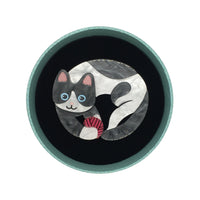 Play With Aki Cat Resin Brooch