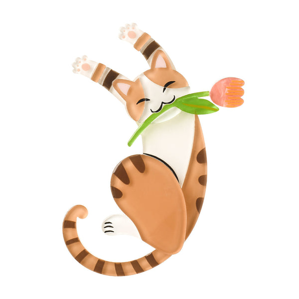 Molly Cat Resin Brooch