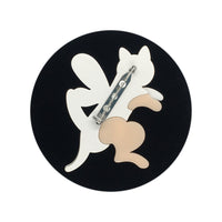 Flying Momo Cat Resin Brooch