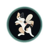 Flying Momo Cat Resin Brooch