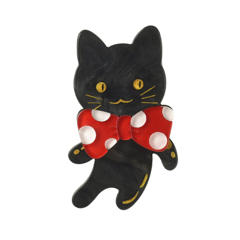 Kitty In A Dream Resin Brooch