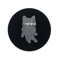 Kitty In A Dream Resin Brooch