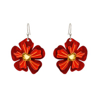 Flower Shape Resin Earrings Hook Style