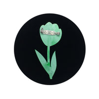 Broche en résine rose