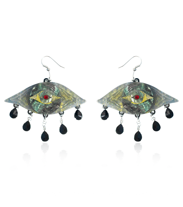 Weepy Wanda Eye Earrings