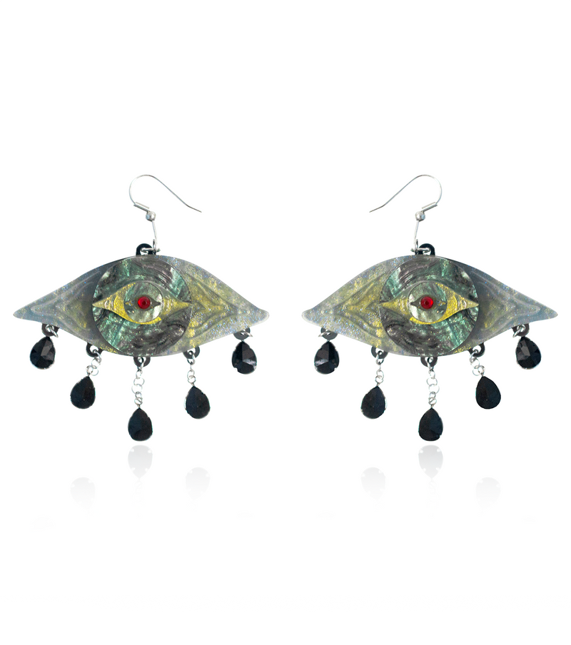 Weepy Wanda Eye Earrings