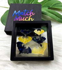 Midnight Flight Bat Earrings