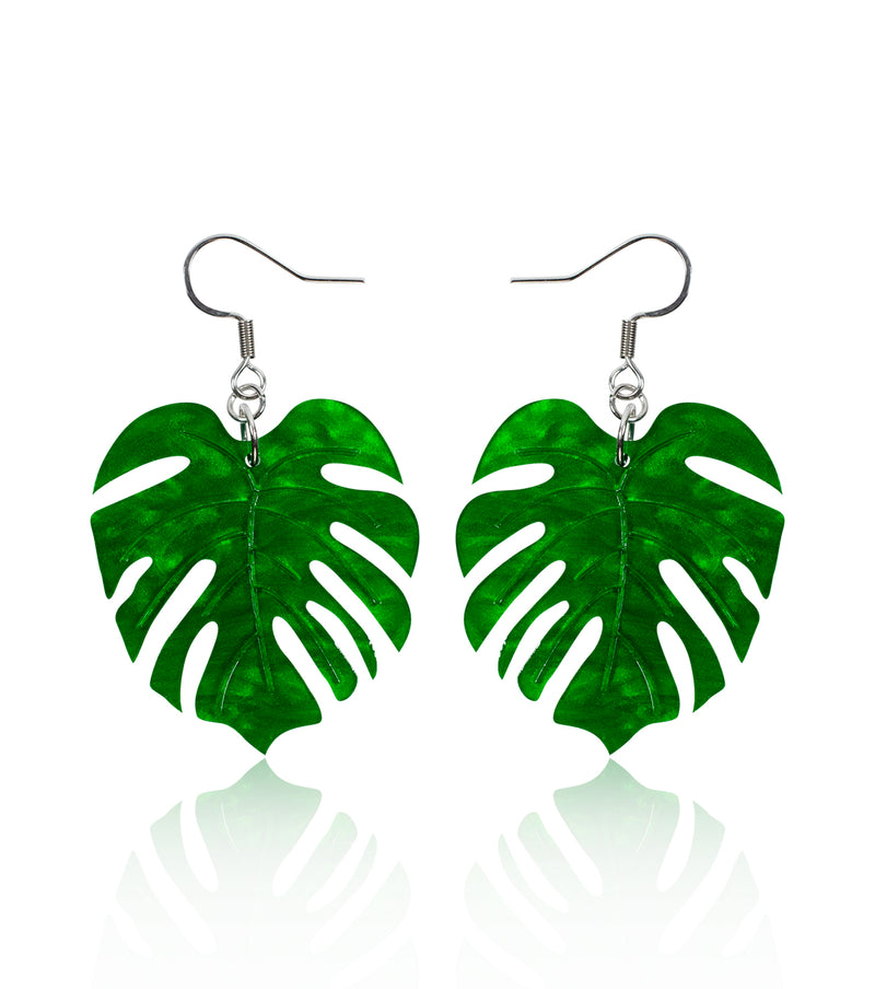 Electric Leaf Earrings
