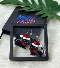 Santa Cat-venture Earrings