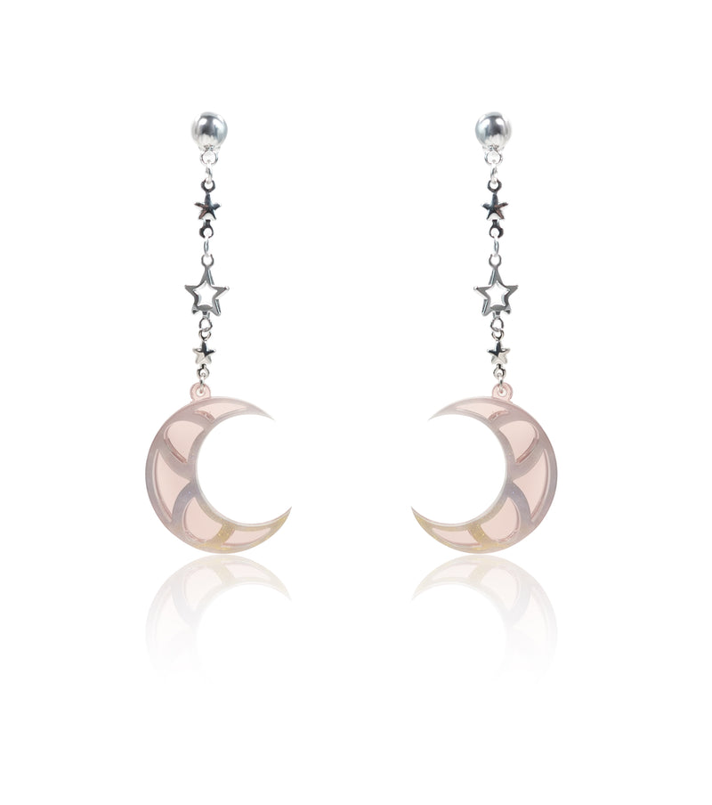Mirror Moon & Star Earrings