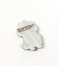 Aurora Puffer Jacket Dragon Brooch