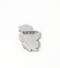 Chic Red-Haired Parisian Rat Brooch