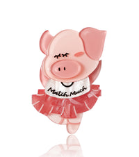 Prima Ballerina Pig Brooch