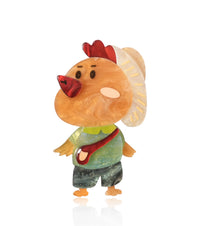 Country Messenger Rooster Brooch