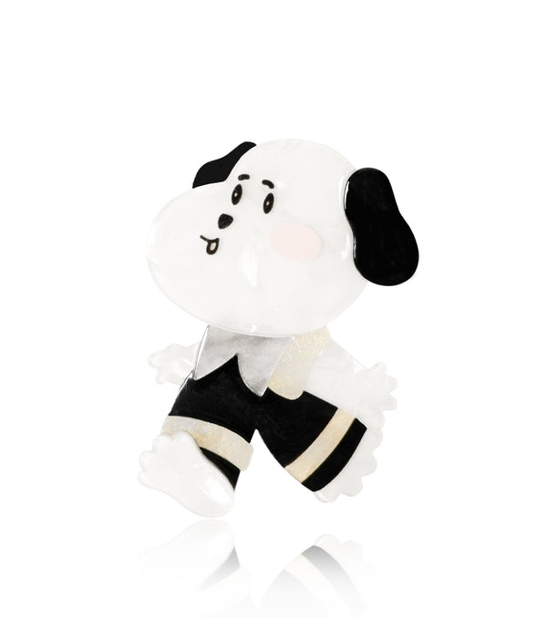 Preppy Style Puppy Brooch