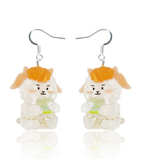 Fluffy Cloud Earrings