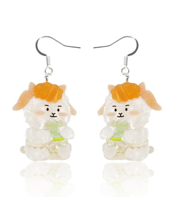 Fluffy Cloud Earrings