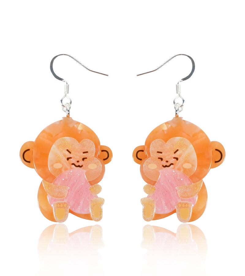 Pink Peach Pal Earrings