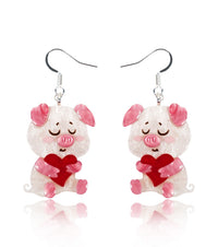 Heart-Full Piggy Earrings