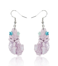 Egg-stra Lazy Bunny Earrings
