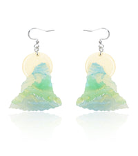 Moon Over Jade Mountains Earrings