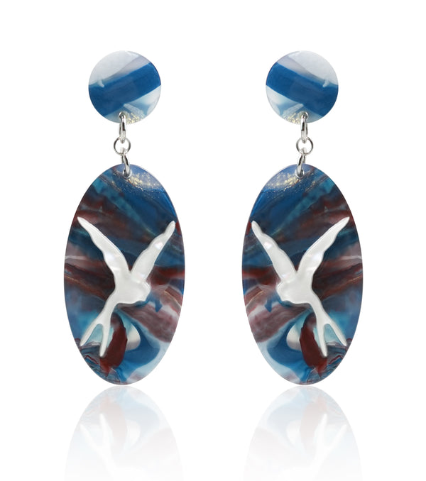 Ink & Indigo Earrings