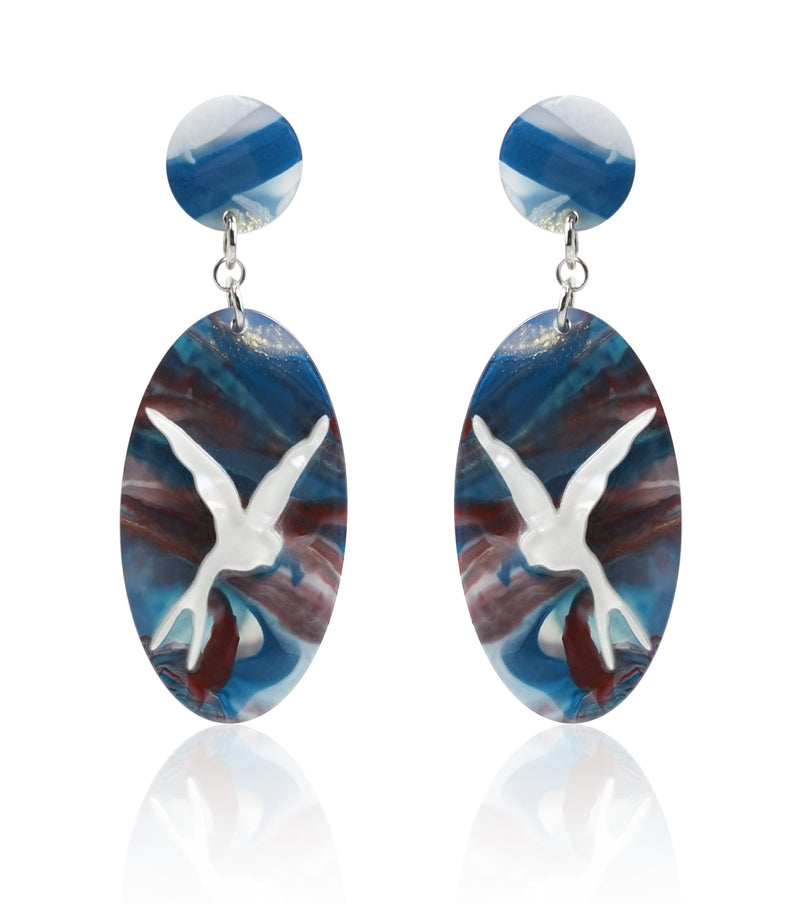 Ink & Indigo Earrings