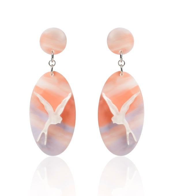 Peach Blossom Spring Earrings