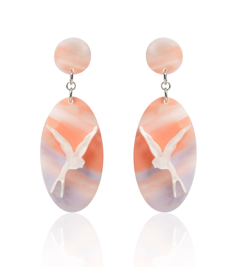 Peach Blossom Spring Earrings