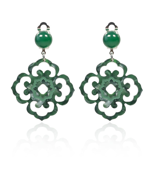 Frozen Lotus Pond Earrings