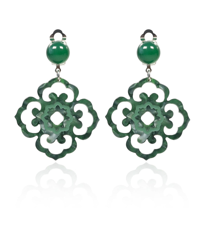 Frozen Lotus Pond Earrings
