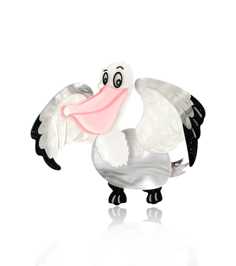 Jolly Pelican Brooch