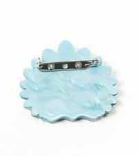 Dapper Peacock Brooch