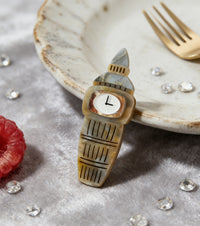 Tea Time Tower Brooch