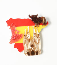 Spanish Rhythms Brooch For European Cultural tourism