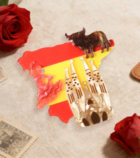 Spanish Rhythms Brooch For European Cultural tourism