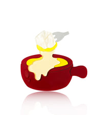 Swiss Fondue Brooch For European Cultural tourism