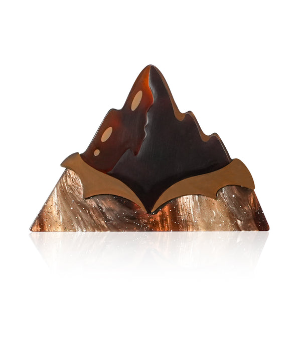 Alpine Chocolate Brooch For European Cultural tourism