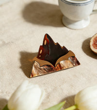 Alpine Chocolate Brooch
