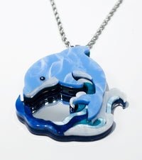 Pro Surfer Dolphin Necklace