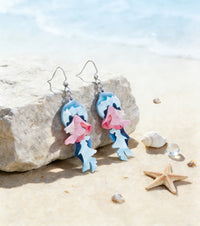 Floating Ballerina Jellyfish Earrings