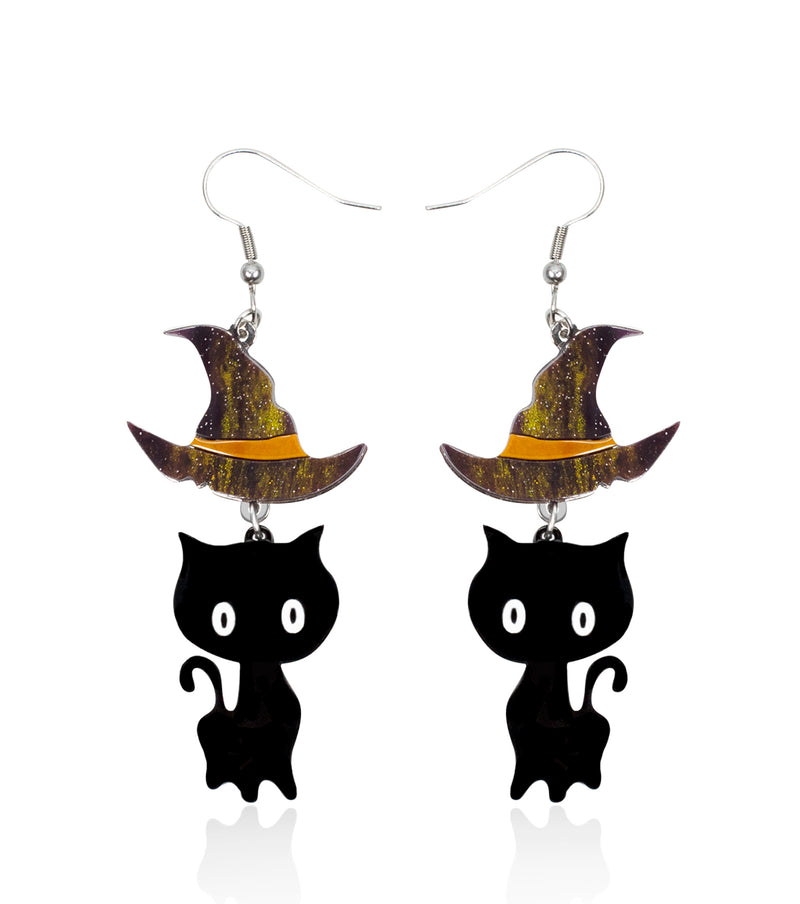 Velora the Little Witchcat Earrings