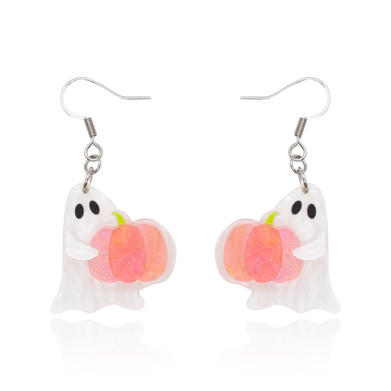 Pip's Pink Prize Ghost Earrings