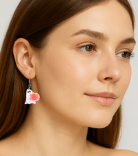 Pip's Pink Prize Ghost Earrings