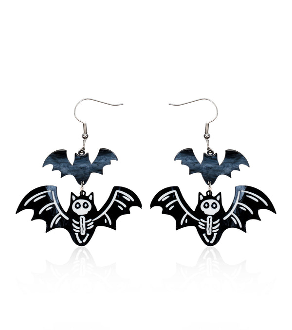 X-Ray Vision Bat Earrings