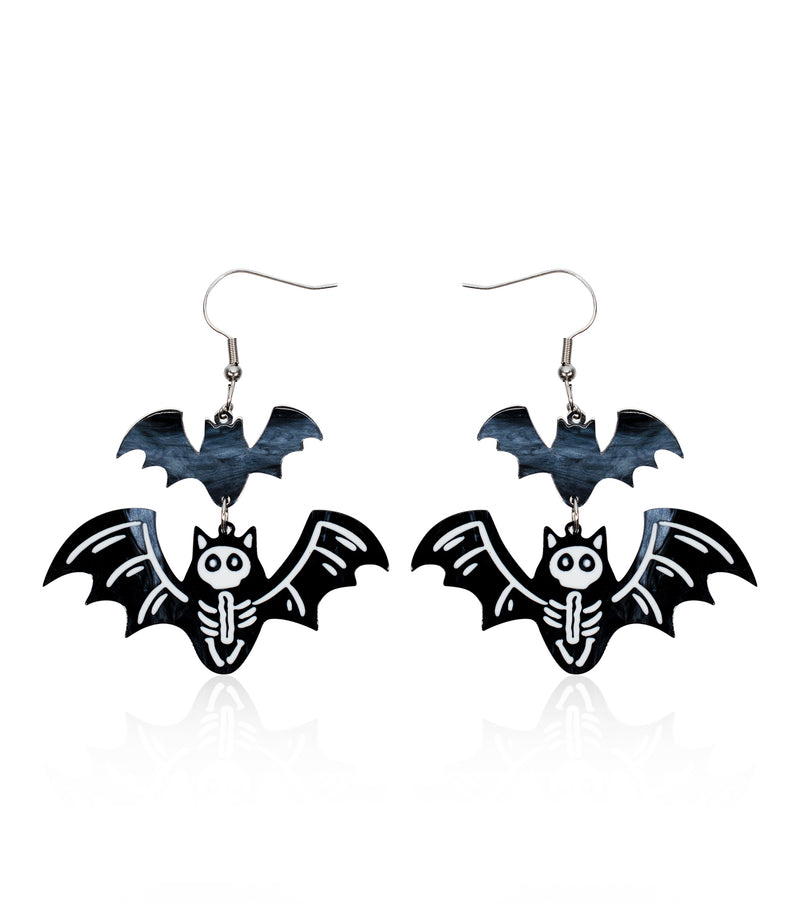 X-Ray Vision Bat Earrings
