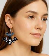 X-Ray Vision Bat Earrings