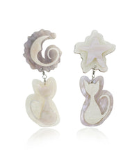 Midnight Spells Asymmetric Earrings
