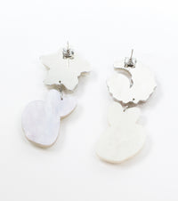 Midnight Spells Asymmetric Earrings